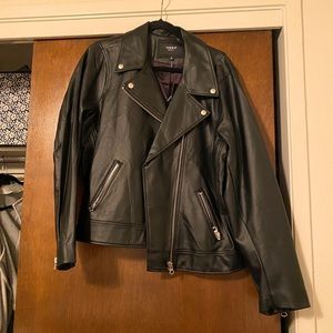 Torrid faux leather motto jacket